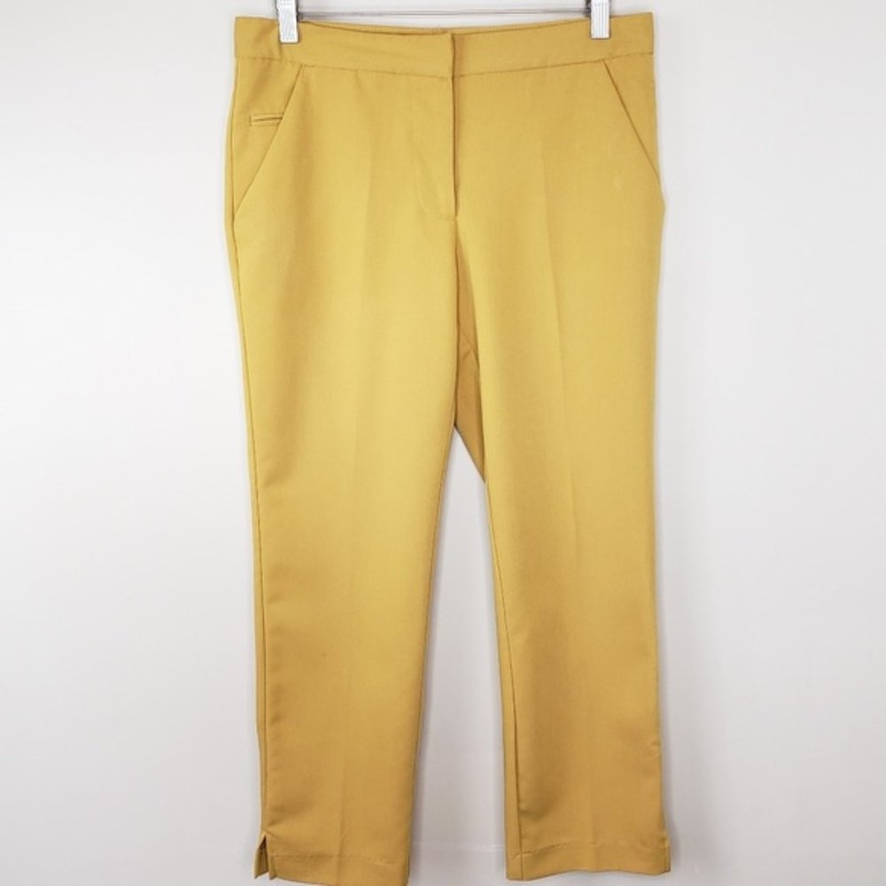 Jules & Leopold | Mustard Cropped Trouser Pants | Size 8